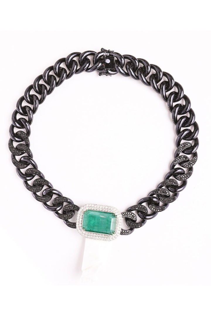 Dark Majesty: The Midnight Jewels Necklace