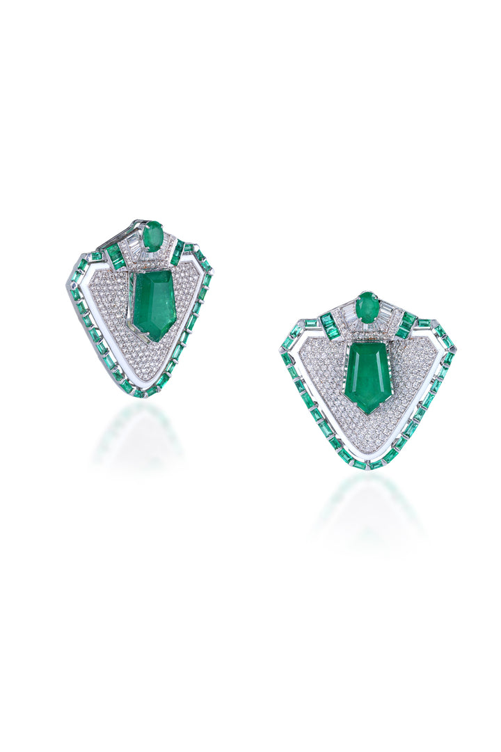 Deco Emerald Odyssey Earrings