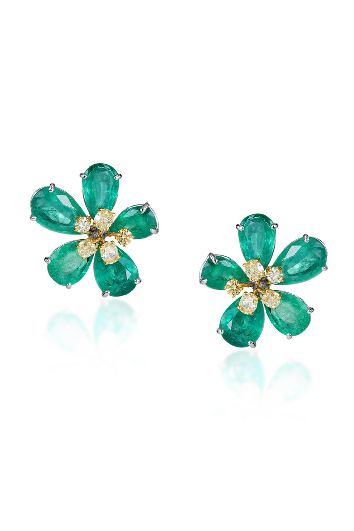 Emerald Bloomshine Studs