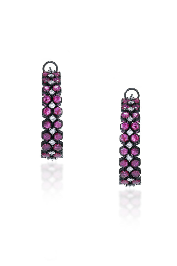 Cherry Blossom Hoops