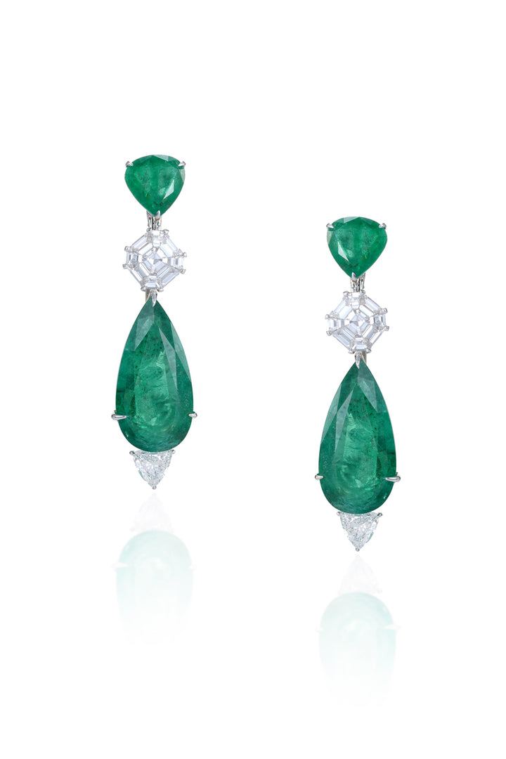 Mystical Emerald Whisper Earrings
