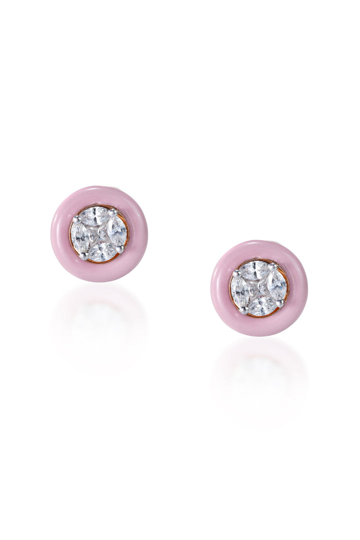 Pink Astor Studs