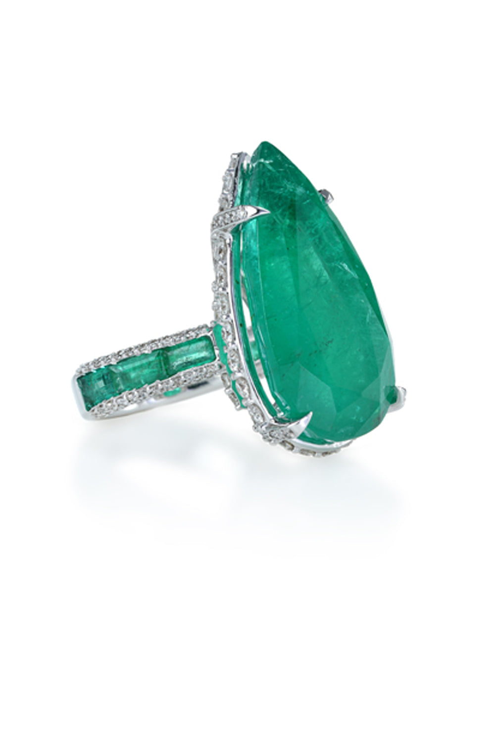 Royal Emerald Crown Ring