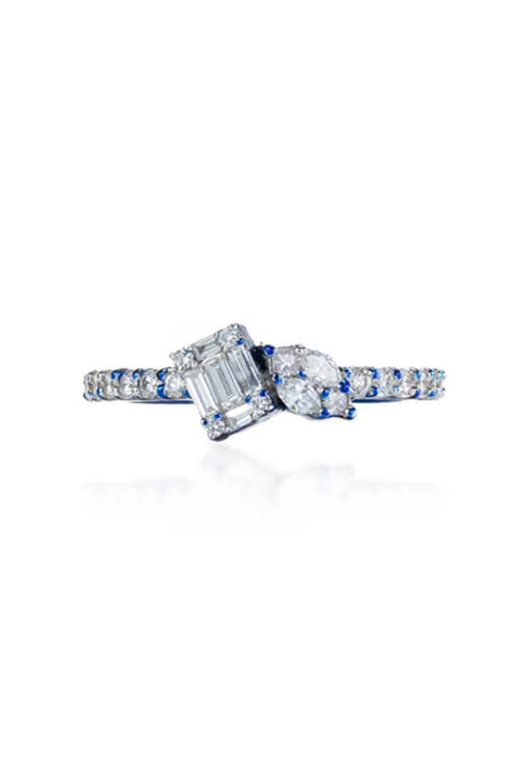Whimsical Mini Blue Ring