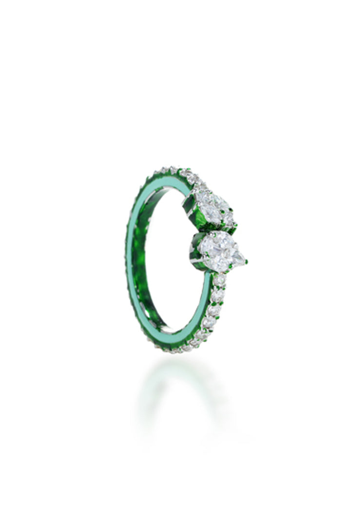 Whimsical Mini Green Ring