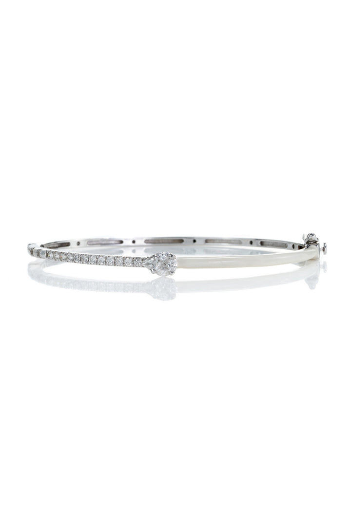 White Color Me Up Bangle
