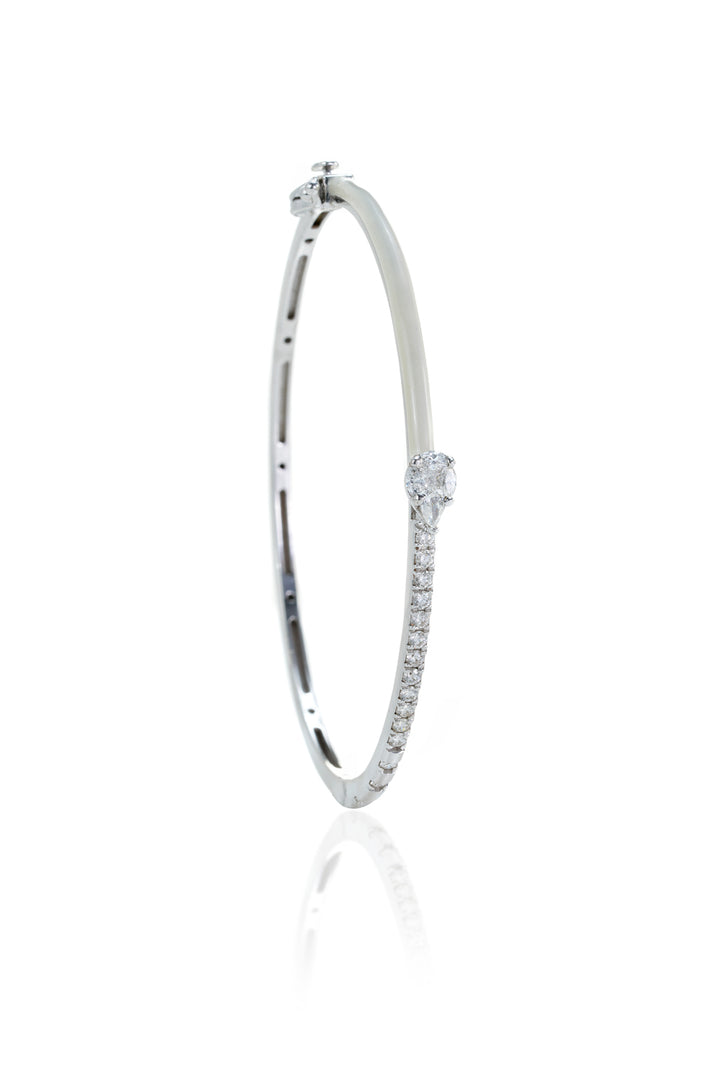 White Color Me Up Bangle