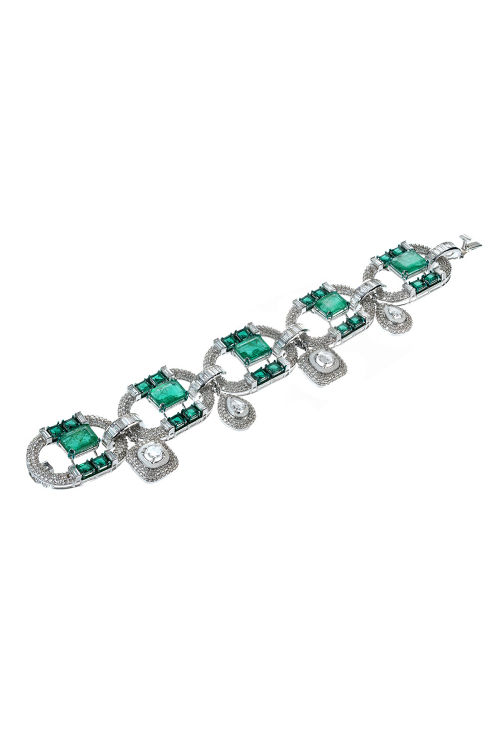 Emerald Enigma - Choker Cum Bracelet
